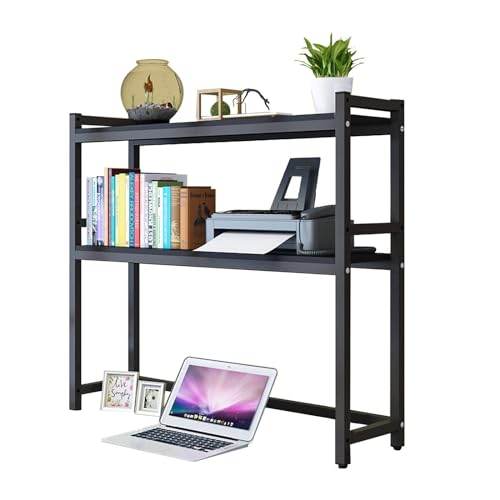 2-stufiger, verstellbarer Präsentationsregal-Organizer – Desktop-Bücherregal für Computertisch, multifunktionales Desktop-Aufbewahrungsregal, freistehendes Präsentationsregal für Bürobedarf (Farbe: B, 2-stufiger, verstellbarer Präsentationsregal-Organizer – Desktop-Bücherregal für Computertisch, multifunktionales Desktop-Aufbewahrungsregal, freistehendes Präsentationsregal für Bürobedarf (Farbe: B, von AITEKODVG