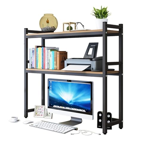 2-stufiger, verstellbarer Präsentationsregal-Organizer – Desktop-Bücherregal für Computertisch, multifunktionales Desktop-Aufbewahrungsregal, freistehendes Präsentationsregal für Bürobedarf (Farbe: C, 2-stufiger, verstellbarer Präsentationsregal-Organizer – Desktop-Bücherregal für Computertisch, multifunktionales Desktop-Aufbewahrungsregal, freistehendes Präsentationsregal für Bürobedarf (Farbe: C, von AITEKODVG