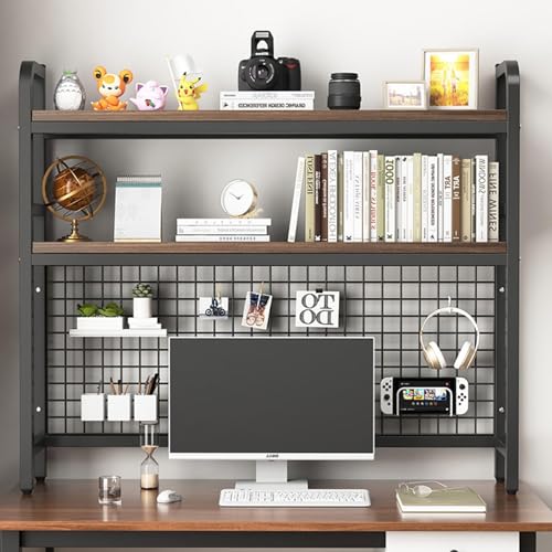 2-stufiges Desktop-Bücherregal/Bücherregal – Computertisch-Bücherregal, multifunktionaler verstellbarer Präsentationsständer, Desktop-Aufbewahrungsregal für Bürobedarf, dekoratives Schreibtischregal 2-stufiges Desktop-Bücherregal/Bücherregal – Computertisch-Bücherregal, multifunktionaler verstellbarer Präsentationsständer, Desktop-Aufbewahrungsregal für Bürobedarf, dekoratives Schreibtischregal von AITEKODVG