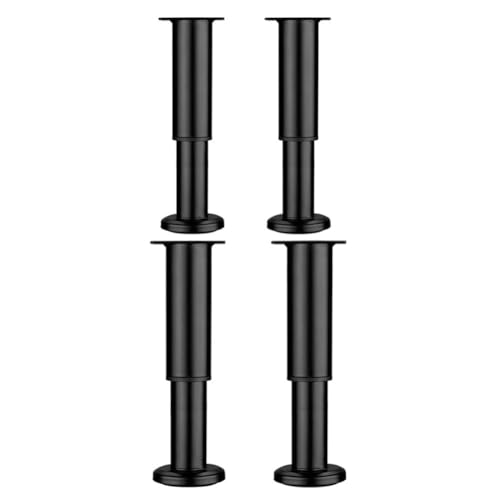 4 PCs Einstellbare Unterstützung Füße für Möbeltisch Couchtisch Esstisch Starke Tragverlagerung Teleskop Schrank Füße Sofa Füße Couchtisch Basis (schwarz 18 30 cm) von AITEKODVG