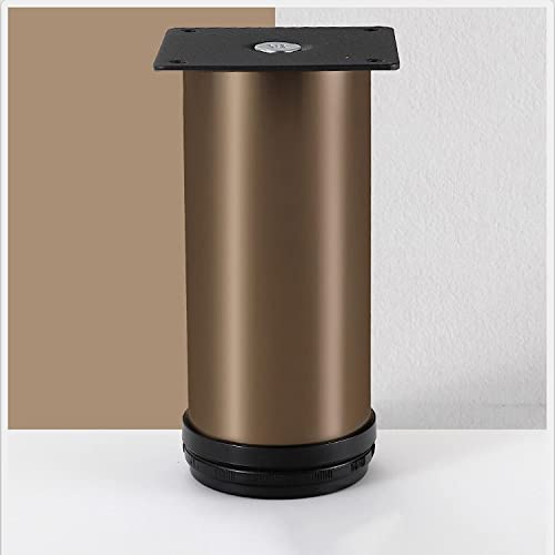 AITEKODVG 4PCS Verstellbare Edelstahlmöbel Beine Schrank Metallfüße für Home Office Küchensofa Schrank Nachttisch Einstellbare Höhe 0 30 mm (10 cm/3,94 Zoll Champagner) von AITEKODVG