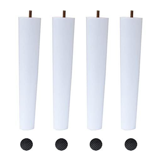 AITEKODVG 4pcs Massivholzmöbel Beine mit M8 Bolt Tapered Design für Sofa -Bettschrank weiß 29,5 Zoll AITEKODVG 4pcs Massivholzmöbel Beine mit M8 Bolt Tapered Design für Sofa -Bettschrank weiß 29,5 Zoll von AITEKODVG