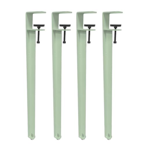 AITEKODVG 4pcs Metall Tischklemme Beine, Couchtisch-Bein, F-Shape ESS-Schreibtisch Fuß für DIY-Möbelkonsole, kein Stochern erforderlich Set von 4 Beinen (40 cm/15,7 Zoll, grün) von AITEKODVG