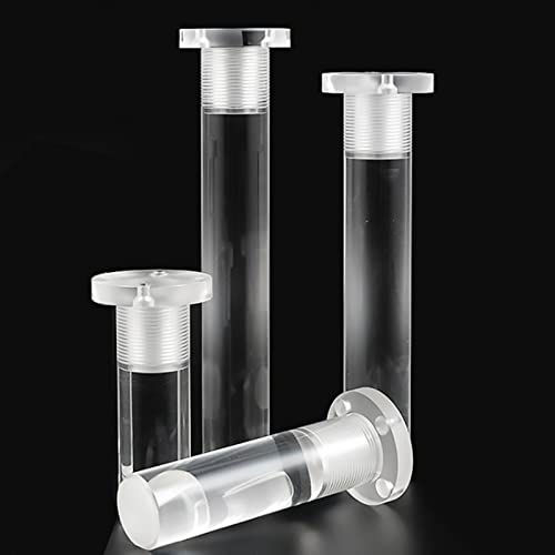 AITEKODVG 4pcs Moderne klare Acrylmöbel Beine Hochleistungsschrank Bein Set für Couchtisch Sofa Bank TV -Ständer Kristallstreck Füße für Stuhl Kommode 8cm Höhe von AITEKODVG