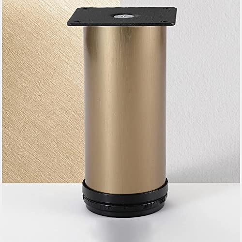 AITEKODVG 4pcs Verstellbare Edelstahlmöbel Beine für Home Office Küchensofa Schrank Nachttisch 15 cm Champagner Gold Verstellbare Höhe 0 30 mm von AITEKODVG