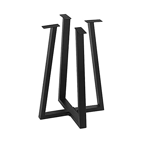 AITEKODVG Antike Metallquadratröhre Tisch Beine Industrielles Sofa Seitentischbeine Moderne Esstisch Möbel Beine schwarz (28 Zoll) von AITEKODVG