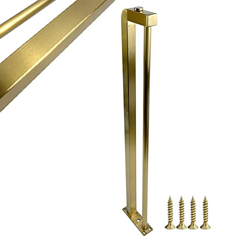 AITEKODVG Edelstahlmöbel Beine 70 cm Goldtisch Bein Set mit Schrauben Heavy DIY Schreibtisch Bein für Büro- und Kaffeetische von AITEKODVG