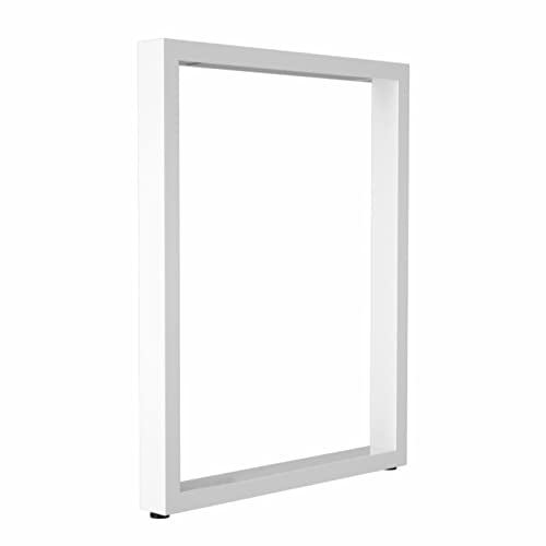 AITEKODVG Einstellbare Hochleistungs -Industrie -Metalltisch -Beine für DIY Möbel Quadratrohrbeine für Esstisch Schreibtisch Kaffeetisch Weiß 1 Set von AITEKODVG