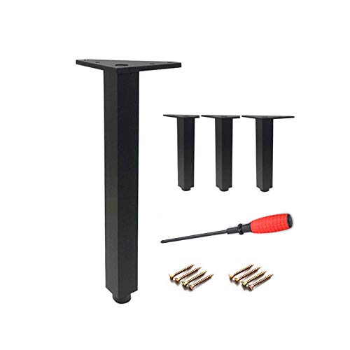 AITEKODVG Einstellbare Metalltisch -Beine Set von 2 45/72 cm Höhe V geformtes Esstisch Beine Möbelbeine für DIY -Projekte (schwarz 15 cm/6 Zoll) von AITEKODVG