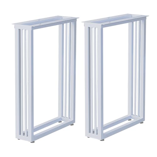 AITEKODVG Eisenmetalltisch -Beine 2, Moderne Büroschreibtischbeine, Hochleistungs -Industriedesign, Tischbein mit Einstellfußblocketten, DIY -Möbelbeine (weiß 40 * 100 cm) von AITEKODVG