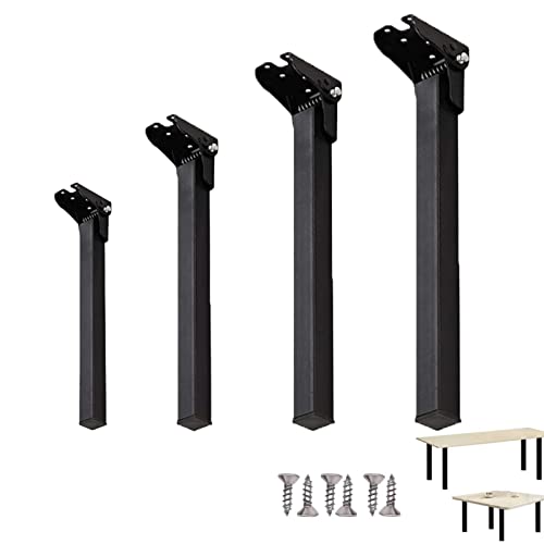 AITEKODVG Faltbare Haarnadelstischbeine 90 ° Eisenklappbeine für Couchtischmöbel Nachttische und tragbare Laptop -Tabelle 4pcs (35 cm/13,7 Zoll) von AITEKODVG