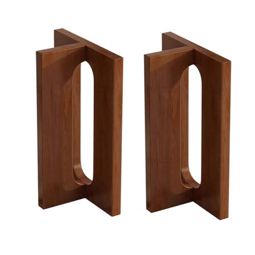 AITEKODVG Fuß für Tisch, Schraubfixierung Massivholzmöbel Beine, DIY Esstisch Island Table Tischbasen, 2 schwere Ersatztischbeine für Kaffeetische modern (A-Brown, 60x25x70 cm) von AITEKODVG