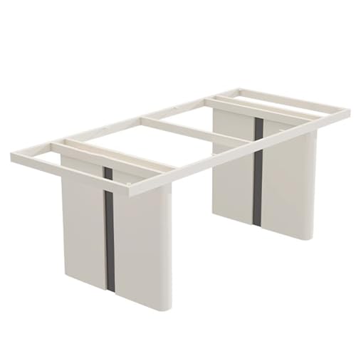 AITEKODVG Hochleistungsschreibtischbeine, Höhe 73 cm Workbench -Rahmen, DIY -Metallquadratfuß für Tisch, Esstischbeinersatz mit Schrauben für Kaffeetisch Möbelbankbeine (weiß, 120 x 60 x 73 cm) von AITEKODVG