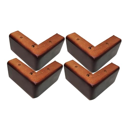 AITEKODVG Holzbett-Riser-Sofa Füße für Möbel l-Form Couch Füße Kommode Bein Set 4, Holzsofa Beine Ersatzmöbel Füße, Tischbeine Kommode Beine (a-Seven-Character 8cm) von AITEKODVG
