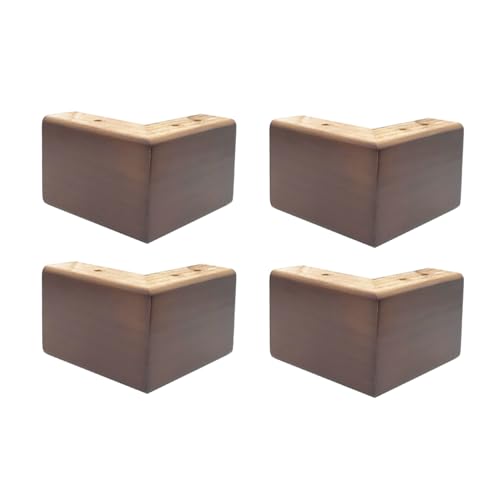 AITEKODVG Holzbett-Riser-Sofa Füße für Möbel l-förmige Couch Füße Kommode Bein Set 4, Holzsofa Beine Ersatzmöbel Füße, Tischbeine Kommode Beine (B-Seven-Charakter 10 cm) von AITEKODVG