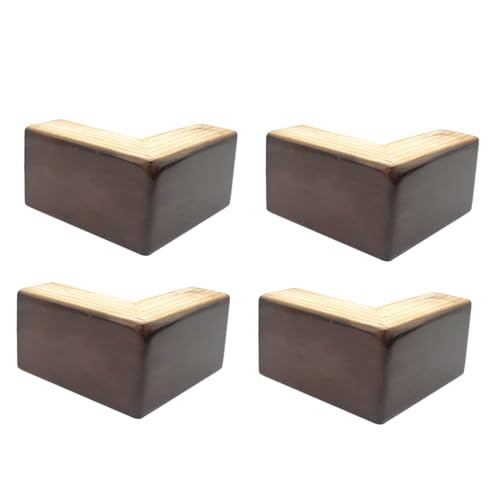 AITEKODVG Holzbett-Riser-Sofa Füße für Möbel l-förmige Couch Füße Kommode Bein Set 4, Holzsofa Beine Ersatzmöbel Füße, Tischbeine Kommode Beine (B-Seven-Charakter 8cm) von AITEKODVG