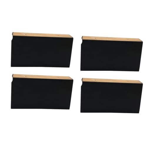 AITEKODVG Holzbett-Riser-Sofa Füße für Möbel l-förmige Couch Füße Kommode Bein Set 4, Holzsofa Beine Ersatzmöbel Füße, Tischbeine Kommode Beine (C-In eine Linie 8 cm) von AITEKODVG
