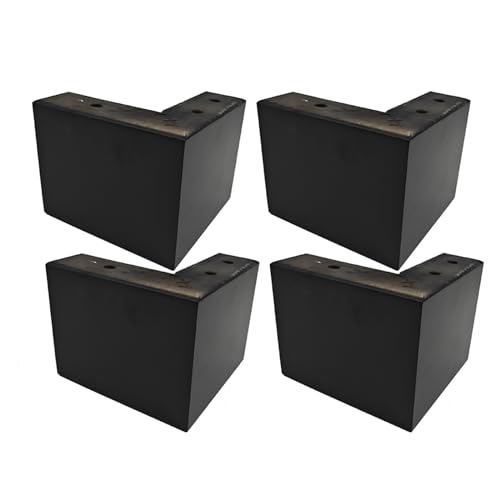 AITEKODVG Holzbett-Riser-Sofa Füße für Möbel l-förmige Couch Füße Kommode Bein Set 4, Holzsofa Beine Ersatzmöbel Füße, Tischbeine Kommode Beine (C-Seven-Charakter 12 cm) von AITEKODVG