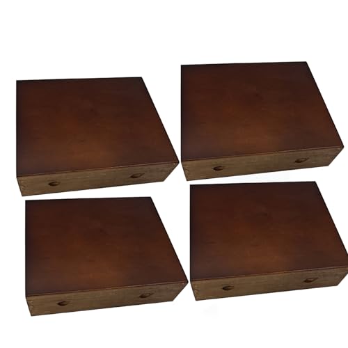 AITEKODVG Holzbett Risersofa Füße für Möbel l-Form Couch Füße Kommode Bein Set 4, Holzsofa Beine Ersatzmöbel Füße, Tischbeine Kommode Beine (B-In eine Linie 12 cm) von AITEKODVG
