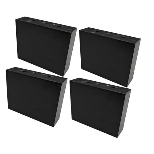 AITEKODVG Holzbett Risersofa Füße für Möbel l-Form Couch Füße Kommode Bein Set 4, Holzsofa Beine Ersatzmöbel Füße, Tischbeine Kommode Beine (C-In eine Linie 12 cm) von AITEKODVG