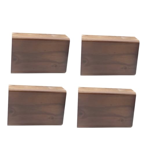 AITEKODVG Holzbett-Risersofa Füße für Möbel l-förmige Couch Füße Kommode Bein Set 4, Holzsofa Beine Ersatz Möbel Füße, Tischbeine Kommode Beine (B-In eine Linie 10 cm) von AITEKODVG