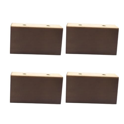 AITEKODVG Holzbett-Risersofa Füße für Möbel l-förmige Couch Füße Kommode Bein Set 4, Holzsofa Beine Ersatzmöbel Füße, Tischbeine Kommode Beine (B-In eine Linie 8 cm) von AITEKODVG