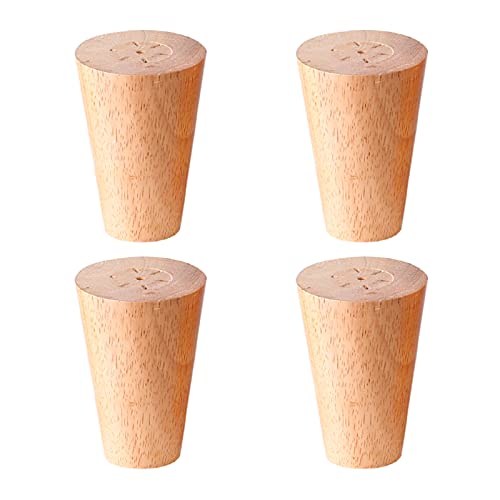 AITEKODVG Holztisch -Beine Set von 4 Möbeln unterstützen Beine für Sofasschränke Betten Schreibtische und Schminktische 60 cm/23,6 Zoll enthalten Montageplatten und Schrauben von AITEKODVG