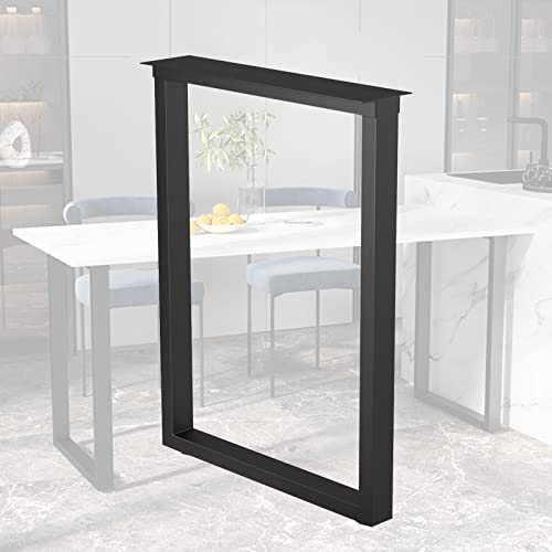 AITEKODVG Industrielle Metalltischbeine Beine Hochleistungsquadratische Eisenschreibtisch Beine für DIY -Möbel rustikale Dekortisch Füße zum Esstisch Nachttisch Couchtisch Kommode Schwarz (Set 4) von AITEKODVG