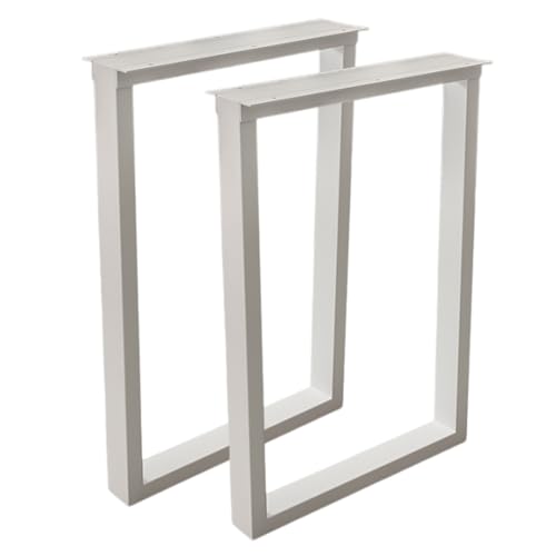 AITEKODVG Industrielle Rohrtisch -Beine Set von 2 schweren Metallstahl -Schreibtischbeinen für DIY -Möbel- und Couchtisch -Workbench -Beine (weiß 70 cm/27,6 "x 72 cm/28,3") von AITEKODVG
