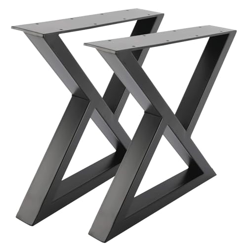 AITEKODVG Kaffeetisch -Beine, 2, Industrieschreibtischbeine, DIY -Möbelbeine, Essbeine für den Tisch, für Endtisch, mit einstellbarem Bodenschutz und Schrauben (45 * 40 cm/17,7 * 15,7in) von AITEKODVG