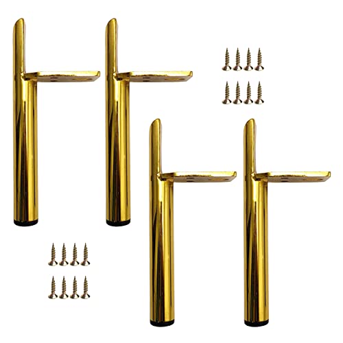 AITEKODVG Metallmöbel Beine Set aus 4 Schwarz/Gold/Silbersofa Bein Tischbeine Ersatz Füße für DIY -Sofas Kaffeetische Schränke Dressing Tische TV -Schränke enthalten Schrauben von AITEKODVG