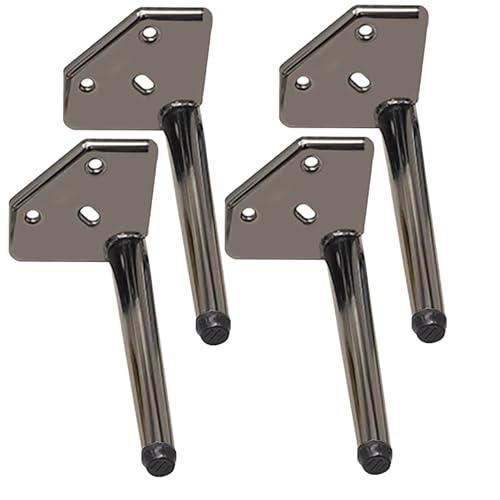 AITEKODVG Metallmöbel Beine Set von 4 modernen Industriestil Sofa Tischschrank Bett TV Couchtisch Beine Silber Verschiedene Größen von AITEKODVG