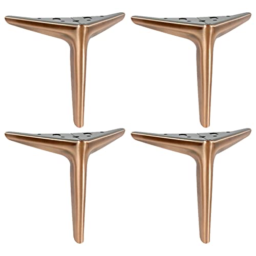 AITEKODVG Metallmöbel Beine Set von 4 modernen Tischbeinen für Kaffeetische Sofas Betten Schränke Schreibtische und Esstische Bronze Finish 15 cm (5,9 Zoll) von AITEKODVG