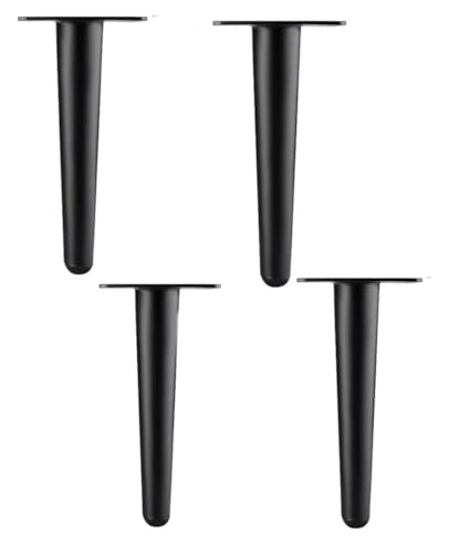 AITEKODVG Metallmöbel Beine Set von 4 schwarzen 10 cm/3,9 -Zoll -Tischbeinen für Sofasschränke und robustere Ersatzfüße mit modernem Design AITEKODVG Metallmöbel Beine Set von 4 schwarzen 10 cm/3,9 -Zoll -Tischbeinen für Sofasschränke und robustere Ersatzfüße mit modernem Design von AITEKODVG
