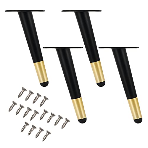 AITEKODVG Metallmöbel Beine verjüngte Tischbeine für DIY -Sofa -Schreibtisch 4 PCs Mehrfarbige Möbel Füße ideal für Schränke Stühle Kaffeetische und Dressing Tische von AITEKODVG