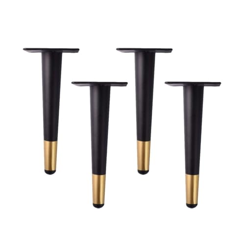 AITEKODVG Metallmöbel Stützbeine gerade Kegelsofa Beine Schrankbeine Tischbeine Schwarz Gold Finish 60 cm/26,3 Zoll AITEKODVG Metallmöbel Stützbeine gerade Kegelsofa Beine Schrankbeine Tischbeine Schwarz Gold Finish 60 cm/26,3 Zoll von AITEKODVG