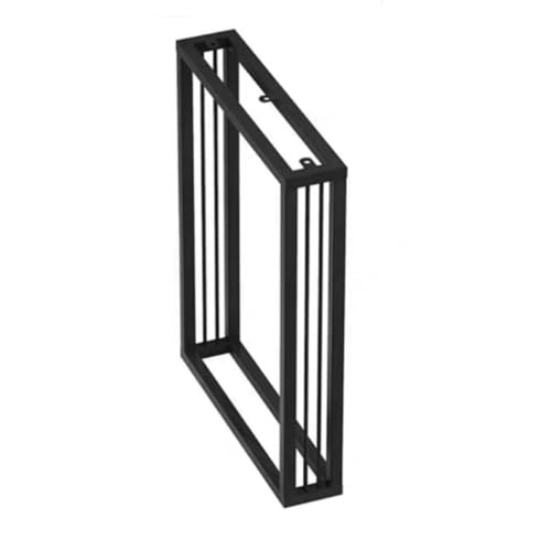 AITEKODVG Metallmöbelbeine, Metall -DIY -Projekttisch -Beine Ersatz, mit einstellbaren Protektor Füßen DIY -Tischbasen, Ustic Duty Square mit Schraubenschreibschen (schwarz, 70 x 70 cm) von AITEKODVG