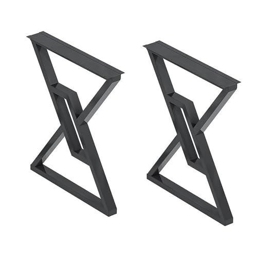 AITEKODVG Metalltisch -Beine Moderne Hochleistungs -Eisenschreibtischbeine Industrie für Esstisch, Computertisch, Tischbein mit Einstellungen Füße Pads.Set von 2 (schwarz 40 * 70 cm) von AITEKODVG