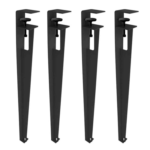AITEKODVG Metalltischbeine (Set von 4) F -geformte Esstischbeine für DIY Couchtischkonsole Möbel Keine Stanzdesign Floor -Beschützer enthalten von AITEKODVG
