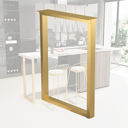 AITEKODVG Metalltischbeine für DIY -Möbelprojekte Hochleistungs -Industrie Eisenschreibtisch Beine zum Esstisch Nachttisch Couchtisch und Kommode Square Design Rustikales Dekor Gold Finish von AITEKODVG