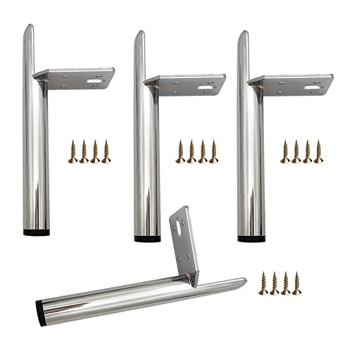 AITEKODVG Moderne Eisenmöbel Beine Set von 4 Metalltischbeinen für Schränke Sofas Kaffeetische und Schreibtische DIY Ersatzfüße mit Schrauben in silberschwarz und goldenem Schwarz Finish erhältlich von AITEKODVG