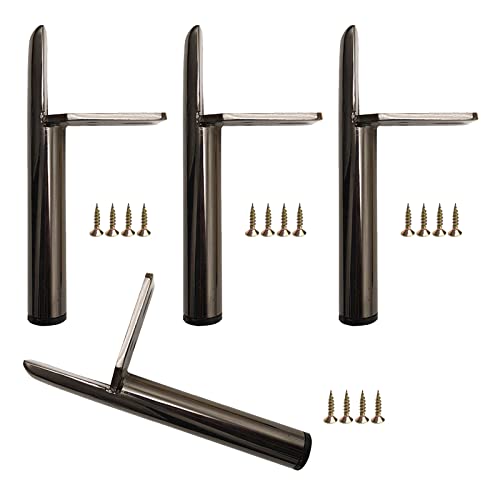 AITEKODVG Moderne Metallmöbel Beine 4 Stcs Eisentischbeine für Sofas Schränke Kaffeetische und Schreibtische DIY Ersatzmöbel Füße mit Schrauben in silberschwarz oder goldenen Farboptionen von AITEKODVG