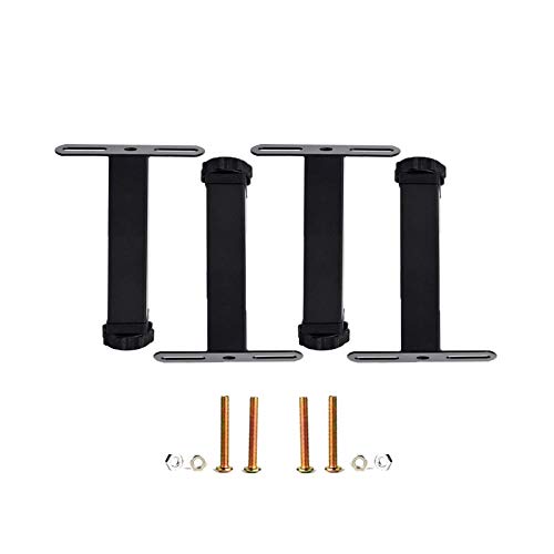AITEKODVG Moderne Metallmöbelbeine für Betten Schreibtische und Einstellbarer Höhe stabiles Design Schwarz (30 cm/12 Zoll) von AITEKODVG