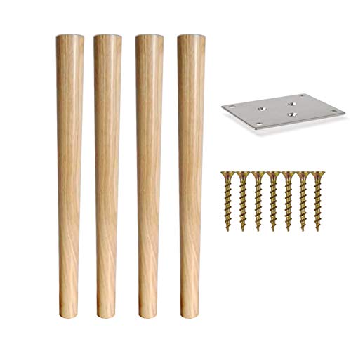 AITEKODVG Möbelbeine in Naturholz 50/60/70 cm, Moderne nordische Tischbeine, Möbelersatzbeine für Stühle/Esstische/Bar, gerade/schräg, 4 -Set von 4 AITEKODVG Möbelbeine in Naturholz 50/60/70 cm, Moderne nordische Tischbeine, Möbelersatzbeine für Stühle/Esstische/Bar, gerade/schräg, 4 -Set von 4 von AITEKODVG