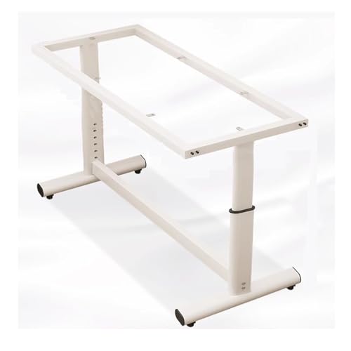 AITEKODVG Schreibtisch Ersatzbein, Stahlrahmenrohre Eisenbasis, einstellbare Hebelschreiber -Ersatzbein, W/Bodenschutz -Computertisch -Rahmen -Tischbasen für Konferenz (135x45 cm) von AITEKODVG