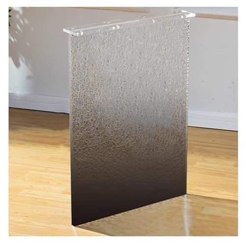 AITEKODVG Schreibtisch Ersatzbein, Tisch Acryl-robuste Beine, Clear-Ersatz-Couchtischbasen, schwimmende Schreibtisch Office Tischmöbel Beine für Tischschreibtisch (Linear-C, 70x60 cm) von AITEKODVG