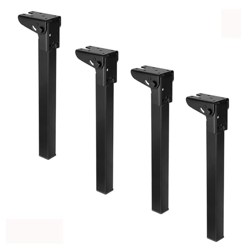AITEKODVG Schwarze Heavy -Duty -Metall -Haarnadel -Klapptisch -Beine Set von 4 15,7 Zoll mit Befestigungsschrauben von AITEKODVG