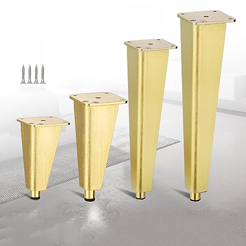 AITEKODVG Set von 4 Gold 12 cm einstellbaren Aluminiumlegiermöbel Beinen für Schränke Sofas und Tische AITEKODVG Set von 4 Gold 12 cm einstellbaren Aluminiumlegiermöbel Beinen für Schränke Sofas und Tische von AITEKODVG