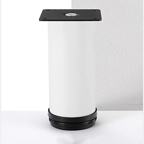AITEKODVG Verstellbare Edelstahlmöbel Beine Set aus 4 Höhe einstellbar 0 30 mm für Home Office Küchensofa Schrank Nachttisch 20 cm/7,87 Zoll Elfenbein Weiß von AITEKODVG