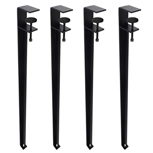 AITEKODVG Verstellbare Metalltischbeine für DIY Couchtisch F Formklemme Beine mit Schutzkissen und Allen Key 40 cm Schwarze Eisenmöbel Beine ideal für Esstisch oder Konsole einfache Installation ohne von AITEKODVG